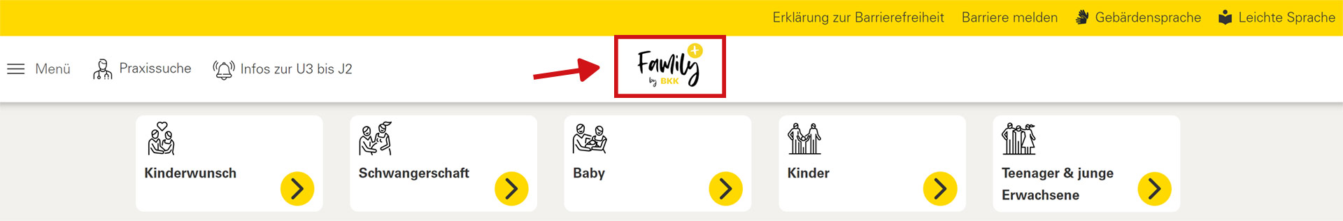 Screenshot bkkfamilyplus.de_Logo Header